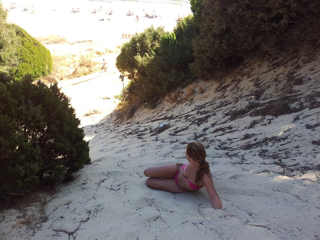 paraje natural en playa de rompeculos