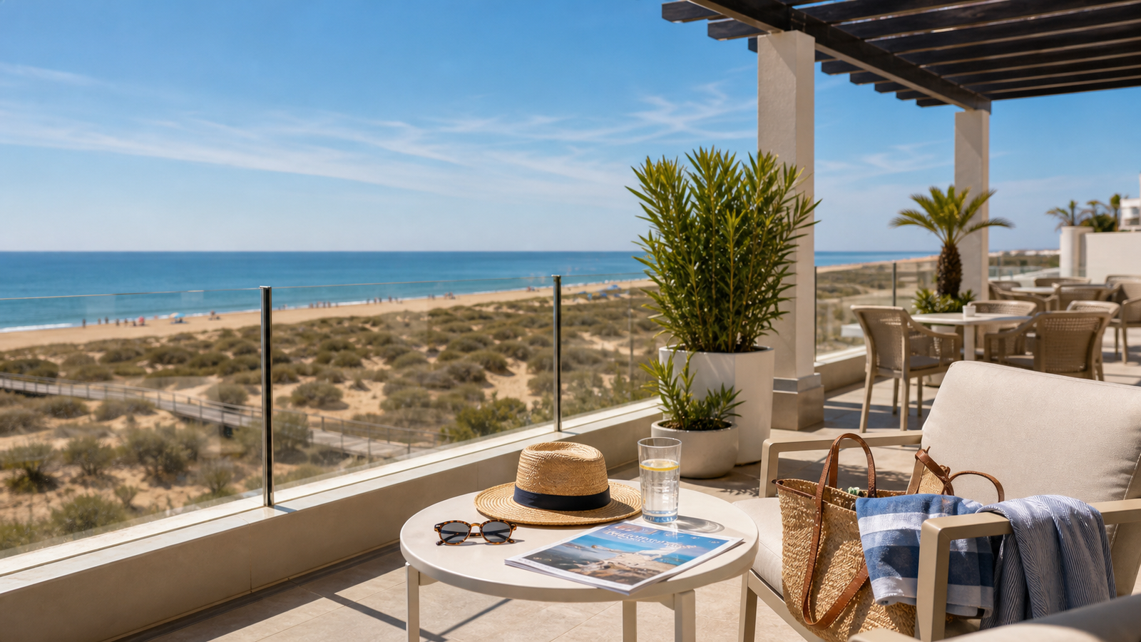 Hotel cerca de la playa en Punta Umbría con paseo marítimo y costa de Huelva